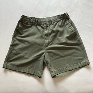 vintage y2k military green towcraft chino shorts / sz 38